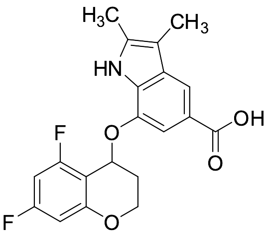 7-((5,7-Difluorochroman-4-yl)oxy)-2,3-dimethyl-1H-indole-5-carboxylic Acid