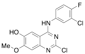 2-Chloro-4-((3-chloro-4-fluorophenyl)amino)-7-methoxyquinazolin-6-ol