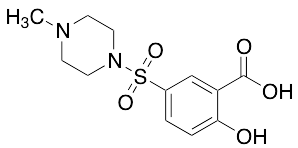 2-Hydroxy-5-[(4-methyl-1-piperazinyl)sulfonyl]benzoic Acid