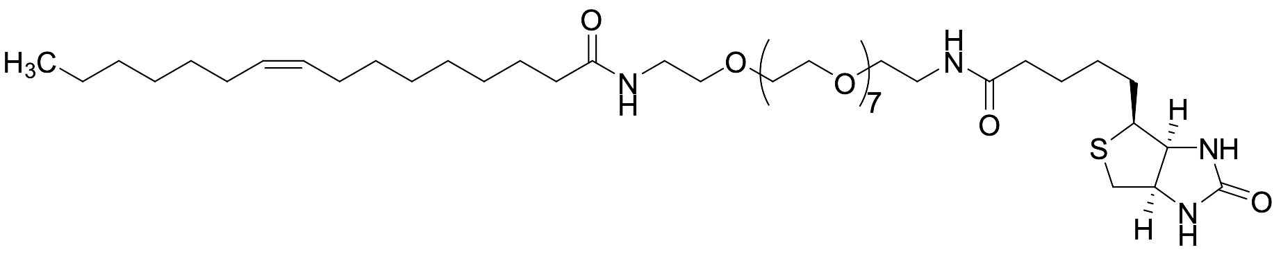 Palmitoleic-amide-PEG8-Biotin