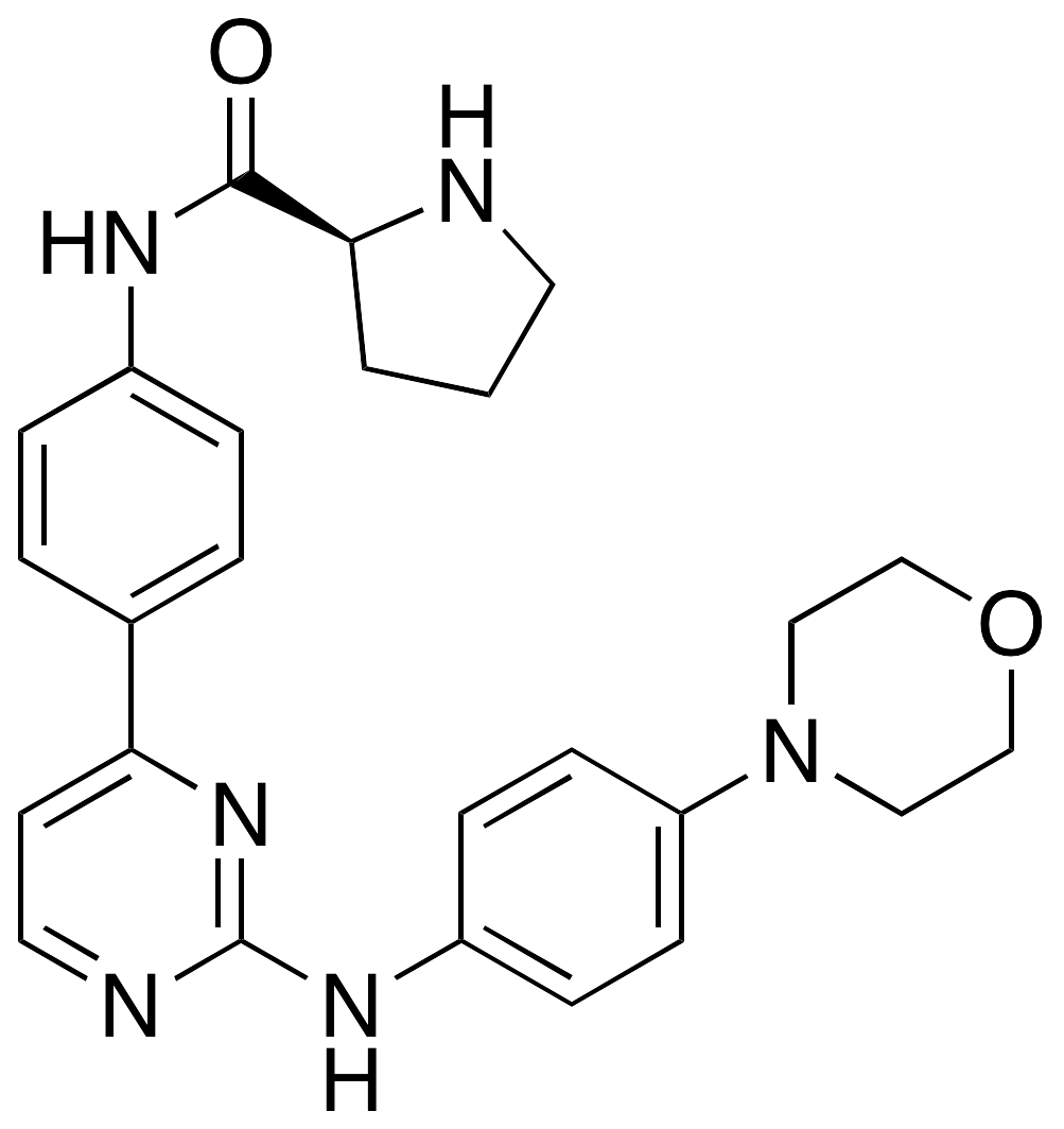 (2S)-N-[4-[2-[[4-(4-Morpholinyl)phenyl]amino]-4-pyrimidinyl]phenyl]-2-pyrrolidinecarboxamide