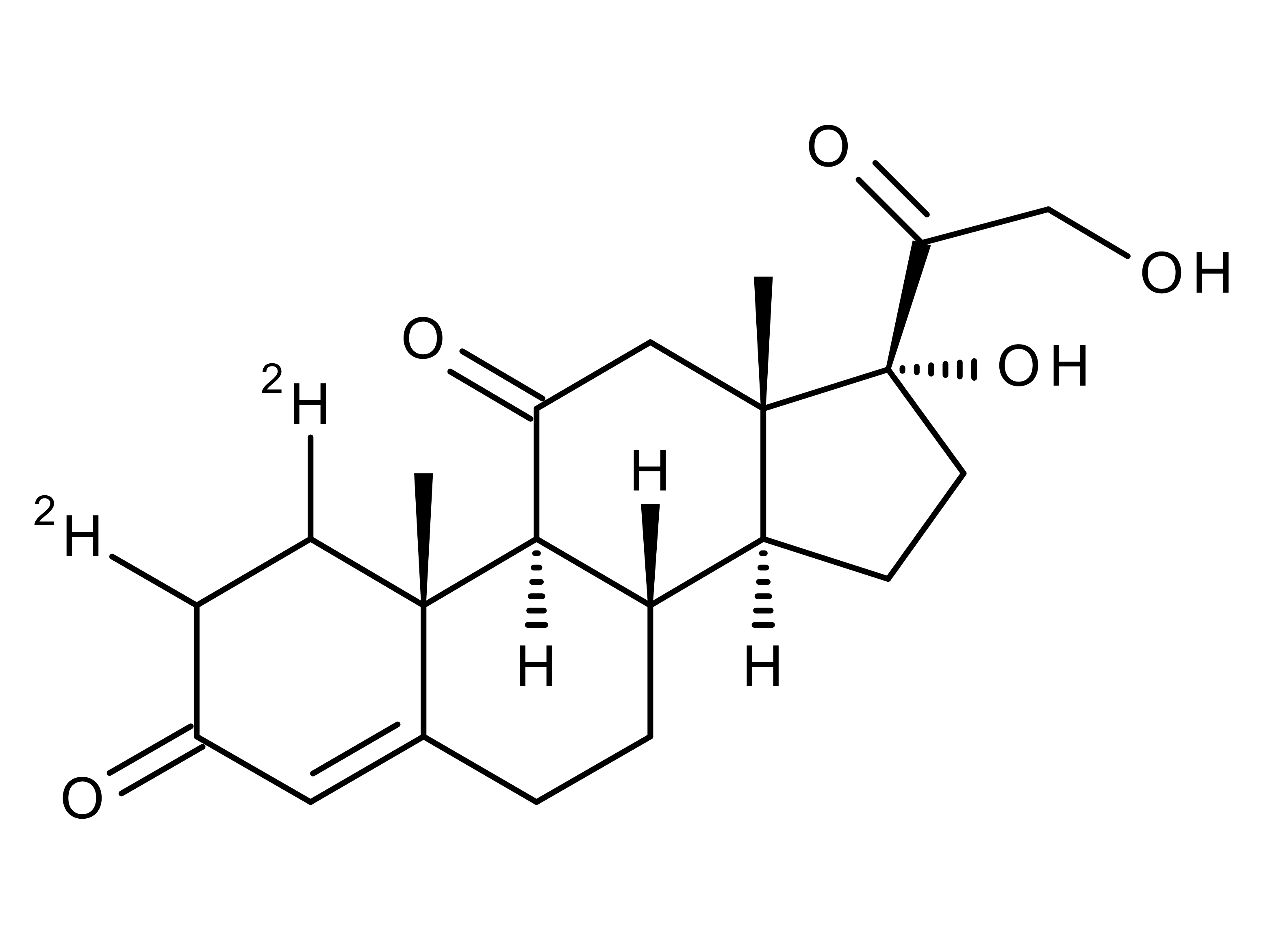 4-Pregnen-17alpha,21-diol-3,11,20-trione-1,2-d2