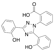 2-[3,5-Bis(2-hydroxyphenyl)-1H-1,2,4-triazol-1-yl]benzoic Acid