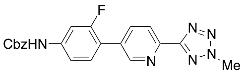 N-[3-Fluoro-4-[6-(2-methyl-2H-tetrazol-5-yl)-3-pyridinyl]phenyl]carbamic Acid Phenylmethyl Ester