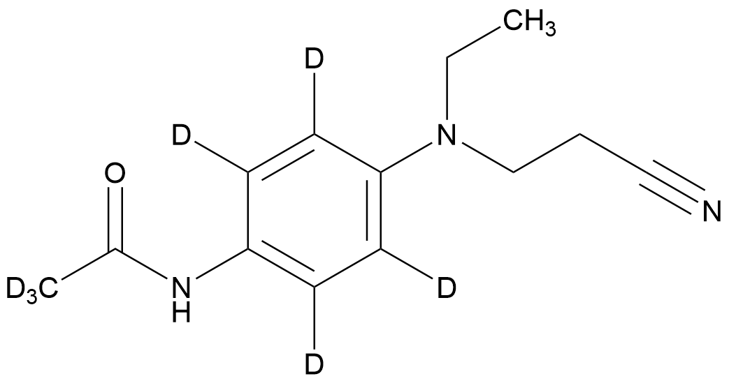 3-[(4-Phenylacetamide) ethylamino] propanenitrile-d7