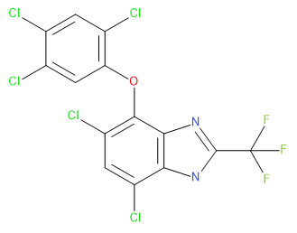 4,6-Dichloro-7-(2,4,5-trichlorophenoxy)-2-trifluoromethylbenzimidazole