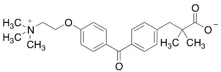 2-(Methyl-2-(4-(4-(2-(trimethylammonium)ethoxy)benzoyl)phenoxy)propanoate Inner Salt