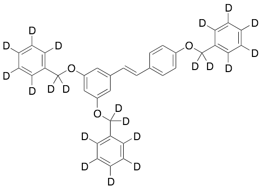 (E)-3,5,4'-Tribenzyloxystilbene-d21