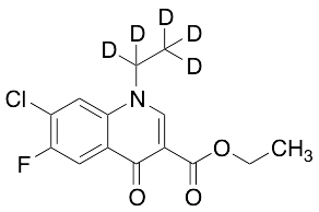 7-​Chloro-​1-​ethyl-​6-​fluoro-​1,​4-​dihydro-​4-​oxo-3-​quinolinecarboxylic Acid Ethyl-d5 Ester