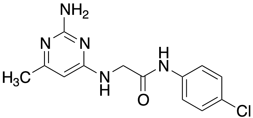 2-((2-Amino-6-methylpyrimidin-4-yl)amino)-N-(4-chlorophenyl)acetamide