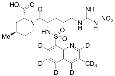 N-Nitro-1,2,3,4-tetradehydro Argatroban-d8