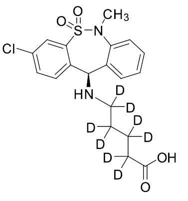 R-Pentanoic Acid Tianeptine-d8