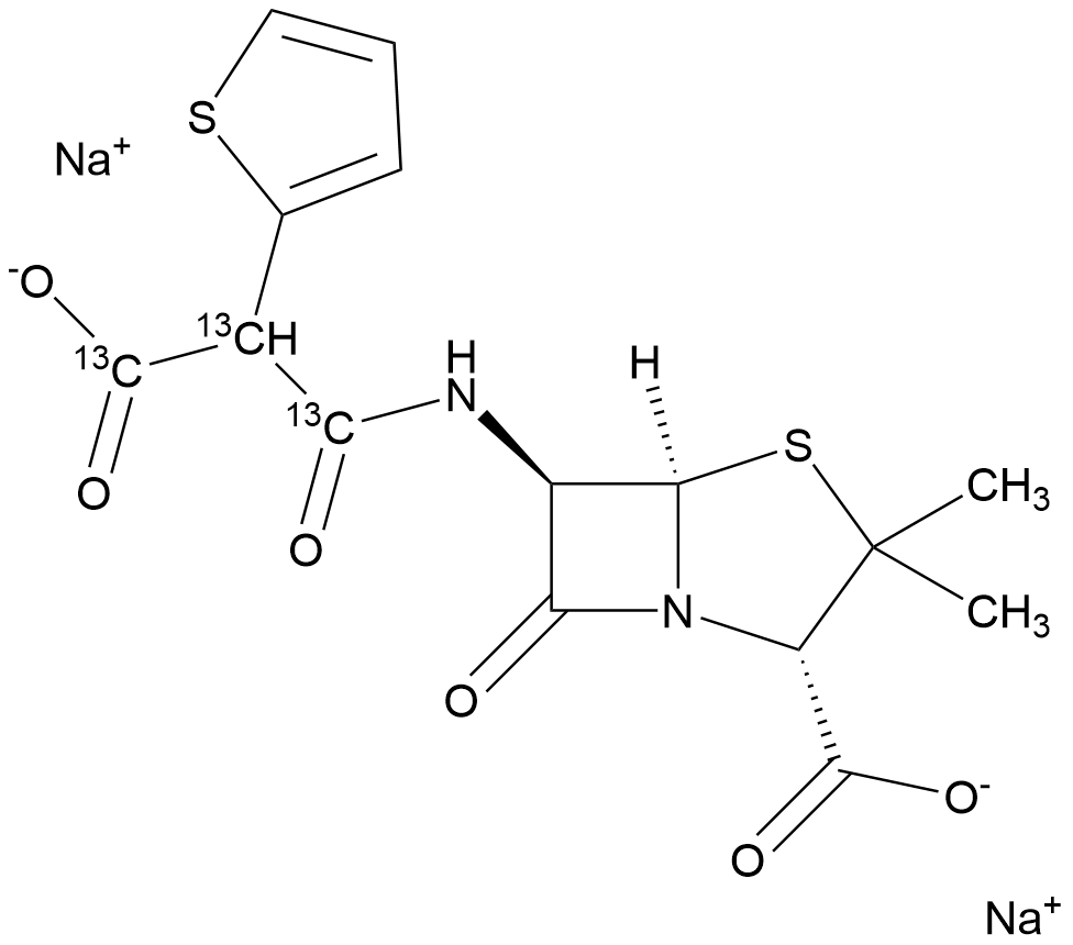 Ticarcillin Disodium Salt-13C3 Mixture of diastereosiomers (Contain 10% Methanol)
