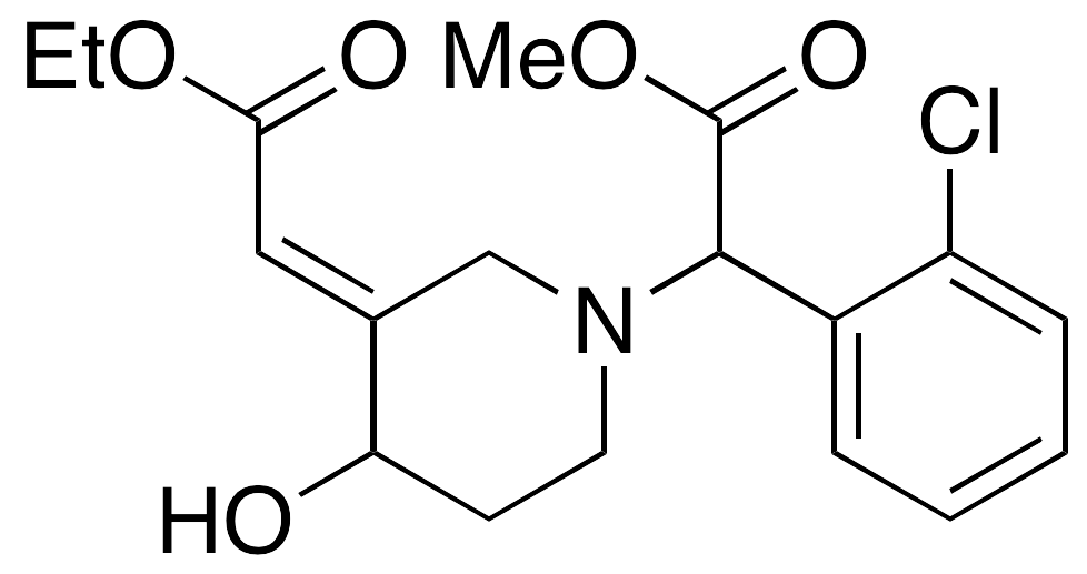 (3E)-Alpha-(2-Chlorophenyl)-3-(2-ethoxy-2-oxoethylidene)-4-hydroxy-1-piperidineacetic Acid Methyl Ester(Mixture of Diastereomers)