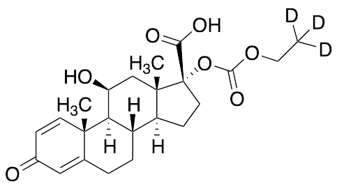 (11Beta,​17Alpha)​-17-​[(Ethoxycarbonyl)​oxy]​-​11-​hydroxy-​3-​oxo-​androsta-​1,​4-​diene-​17-​carboxylic Acid-d3