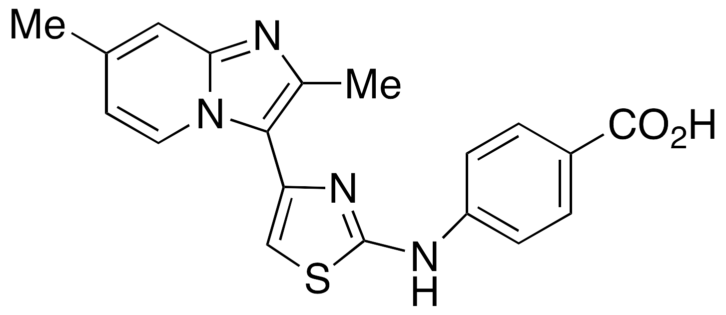 4-[[4-(2,7-Dimethylimidazo[1,2-a]pyridin-3-yl)-2-thiazolyl]amino]benzoic Acid