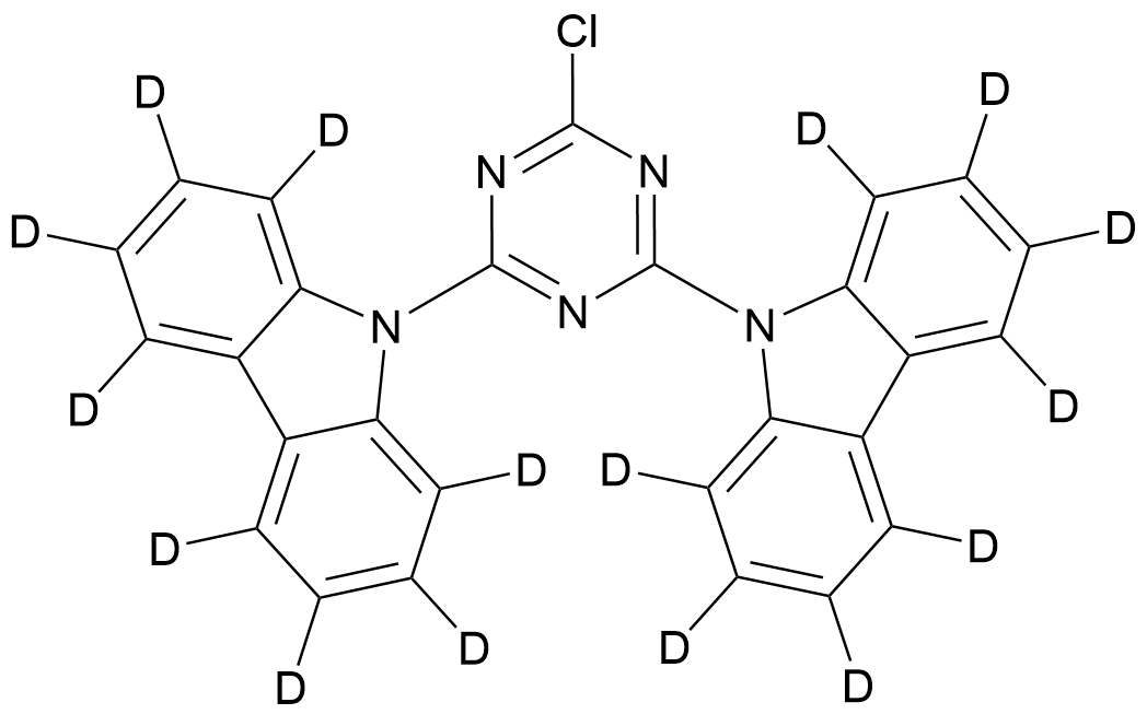 9,9’-(6-Chloro-1,3,5-triazine-2,4-diyl)bis(9H-carbazole-1,2,3,4,5,6,7,8-d8)
