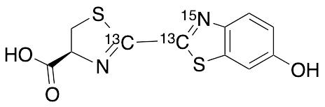 (4S)-4,5-Dihydro-2-(6-hydroxy-2-benzothiazolyl)-4-thiazolecarboxylic Acid-13C2,15N