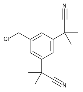 5-(Chloromethyl)-alpha1,alpha1,alpha3,alpha3-tetramethyl-1,3-benzenediacetonitrile