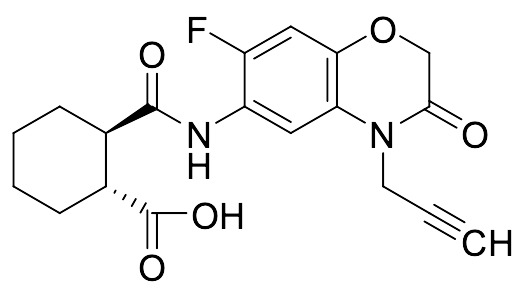 (1R,2R)-2-((7-Fluoro-3-oxo-4-(prop-2-yn-1-yl)-3,4-dihydro-2H-benzo[b][1,4]oxazin-6-yl)carbamoyl)cyclohexane-1-carboxylic Acid
