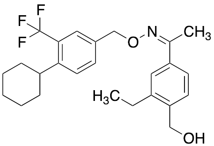 (Z)-1-(3-Ethyl-4-(hydroxymethyl)phenyl)ethanone-O-(4-cyclohexyl-3-(trifluoromethyl)benzyl) Oxime