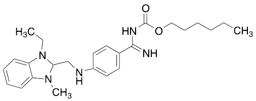 Ethyl 2-(((4-N-((Hexyloxy)carbonyl)carbamimidodoyl)phenyl)amino)methyl)-1-methyl-1H-benzo[d]imidazol