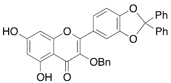 2-(2,2-Diphenyl-1,3-benzodioxol-5-yl)-5,7-dihydroxy-3-(phenylmethoxy)-4H-1-benzopyran-4-one