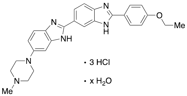 2'-​(4-​Ethoxyphenyl)​-​5-​(4-​methyl-​1-​piperazinyl)​-2,​5'-​bi-​1H-​benzimidazole Trihydrochloride Hydrate