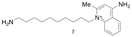 4-Amino-1-(10-aminodecyl)-2-methylquinolin-1-ium Iodide