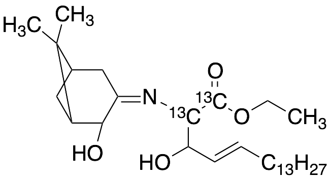 (E)-Ethyl 3-Hydroxy-2-((Z)-(2-hydroxy-6,6-dimethylbicyclo[3.1.1]heptan-3-ylidene)amino)octadec-4-enoate