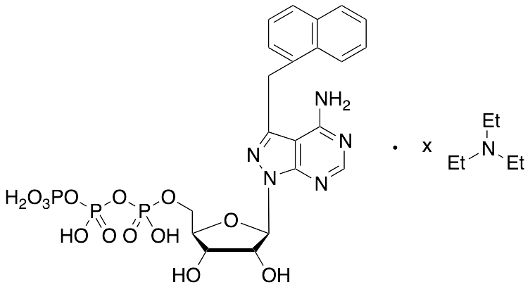 4-Amino-3-(1-naphthylmethyl)-1H-pyrazolo[3,4-d]pyrimidine-1-(beta-D-ribofuranosyl-5’-triphosphate) Triethylamine Salt