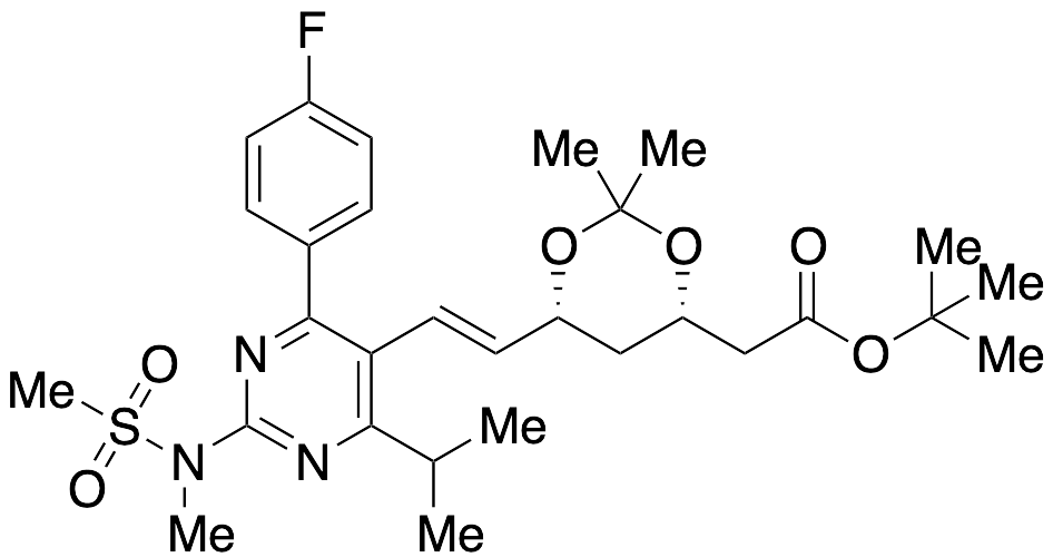 tert-Butyl-2-((4S,6R)-6-((E)-2-(4-(4-fluorophenyl)-6-isopropyl-2-(N-methylmethylsulfonamido)pyrimidin-5-yl)vinyl)-2,2-dimethyl-1,3-dioxan-4-yl)acetate
