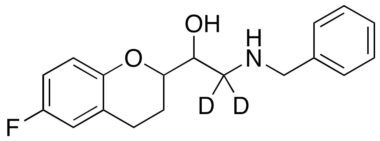 6-Fluoro-3,4-dihydro-Alpha-[[(benzyl)amino]methyl]-2H-1-benzopyran-2-methanol-d2(Mixture of Diastereomers)