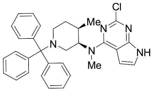 2-Chloro-N-methyl-N-[(3R,4R)-4-methyl-1-(triphenylmethyl)-3-piperidinyl]-7H-pyrrolo[2,3-d]pyrimidin-4-amine