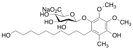 4-Hydroxy-2-(10-hydroxydecyl)-5,6-dimethoxy-3-methylphenyl beta-D-Glucuronide Monosodium Salt