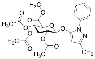 3-Methyl-1-phenyl-1H-pyrazol-5-yl Beta-D-Glucopyranosiduronic Acid Methyl Ester 2,3,4-Triacetate