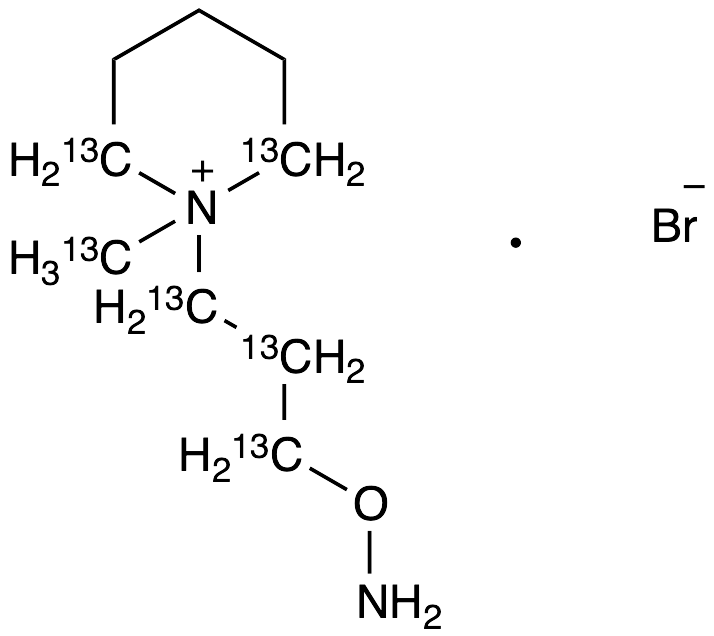 1-[3-(Aminooxy)propyl]-1-methyl-piperidine-13C6 Bromide
