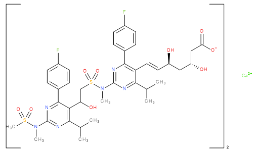 N-Des(methylsulfonyl)-N-[[2-[4-(4-fluorophenyl)-6-isopropyl-2-[methyl(methylsulfonyl)amino]pyrimidin-5-yl]-2-hydroxyethyl]sulfonyl]rosuvastatin Calcium