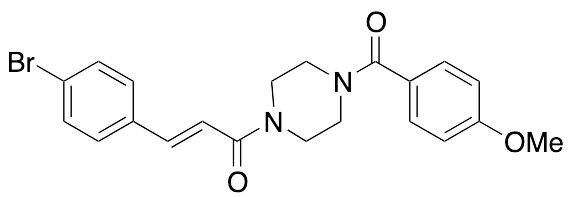 (2E)-3-(4-Bromophenyl)-1-[4-(4-methoxybenzoyl)-1-piperazinyl]-2-propen-1-one