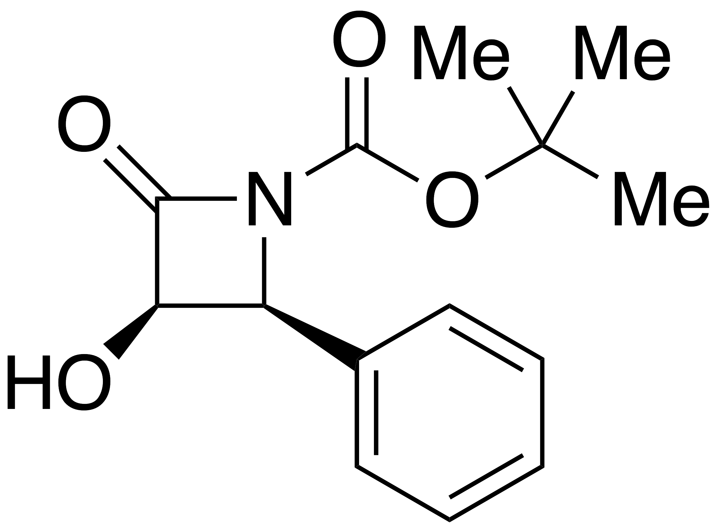 (3R,4S)-2-Oxo-3-oxhydryl-4-phenyl-1-boc-azetidine