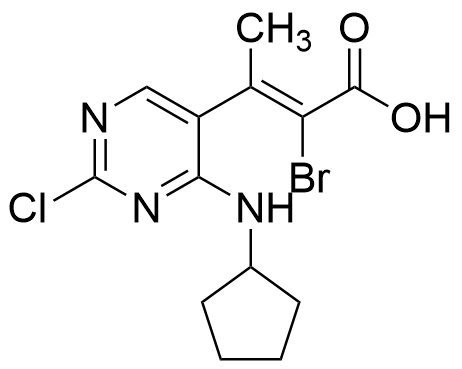 2-Bromo-3-[2-chloro-4-(cyclopentylamino)-5-pyrimidinyl]-2-butenoic Acid Hydrobromide 