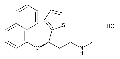 (3R)-N-Methyl-3-(naphthalen-1-yloxy)-3-(thiophen-2-yl)propan-1-amine Hydrochloride ((R)-Duloxetine Hydrochloride) - CAS No. 910138-96-4 (3R)-N-Methyl-3-(naphthalen-1-yloxy)-3-(thiophen-2-yl)propan-1-amine Hydrochloride ((R)-Duloxetine Hydrochloride)