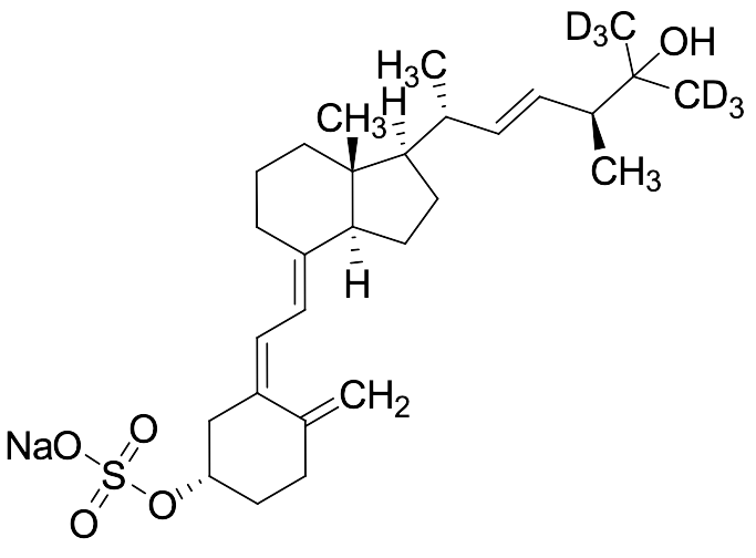 Sodium (S,Z)-3-(2-((1R,3aS,7aR,E)-1-((2R,5S,E)-6-Hydroxy-5-methyl-6-(methyl-d3)hept-3-en-2-yl-7,7,7-d3)-7a-methyloctahydro-4H-inden-4-ylidene)ethylidene)-4-methylenecyclohexyl sulfate