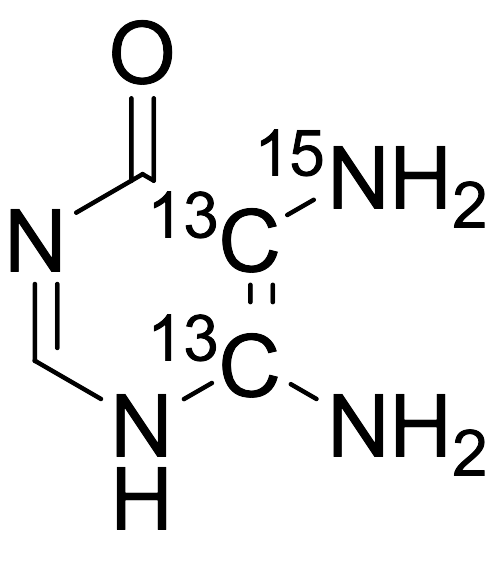 4,5-Diamino-6-hydroxypyrimidine-13C2,15N