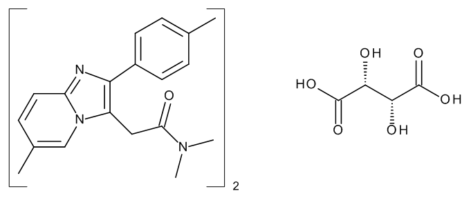 Zolpidem Tartrate 1.0 mg/ml in Methanol (as free base) - CAS No. 99294-93-6 Zolpidem Tartrate 1.0 mg/ml in Methanol (as free base)