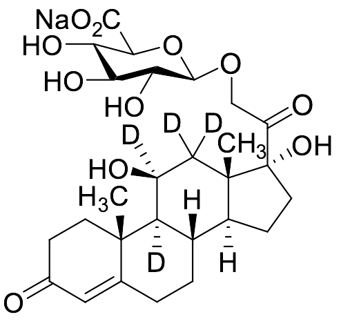 Cortisol-D4 21-Beta-D-Glucuronide Sodium Salt