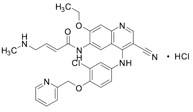 (E)-N-(4-((3-Chloro-4-(pyridin-2-ylmethoxy)phenyl)amino)-3-cyano-7-ethoxyquinolin-6-yl)-4-(methylamino)but-2-enamide Hydrochloride