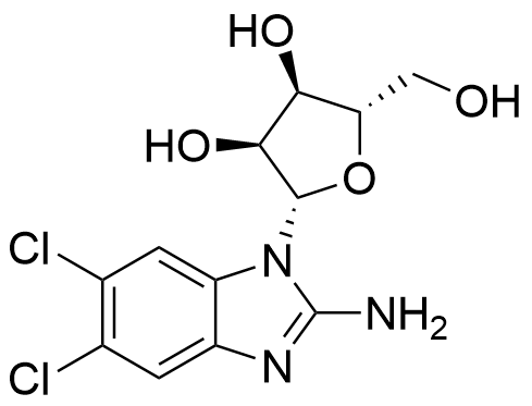 5,6-Dichloro-1-beta-L-ribofuranosyl-1H-benzimidazol-2-amine 