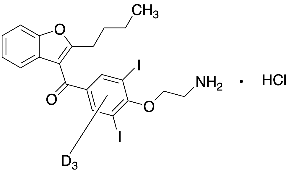 Di(N-desethyl) Amiodarone-d3 Hydrochloride