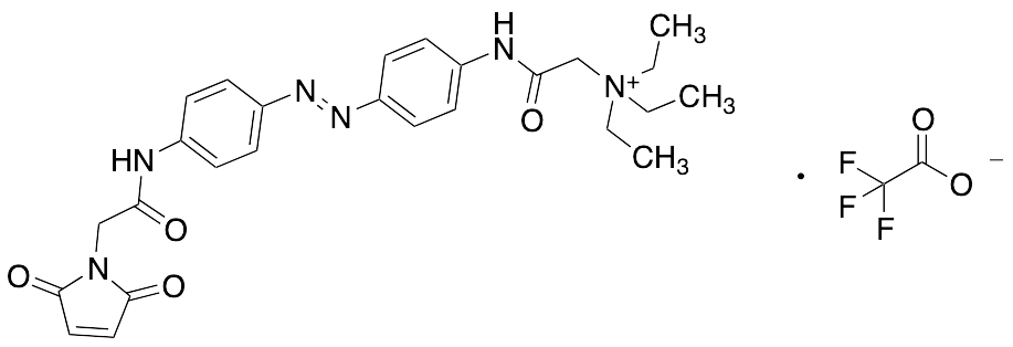 2-[[4-[(1E)-2-[4-[[2-(2,5-Dihydro-2,5-dioxo-1H-pyrrol-1-yl)acetyl]amino]phenyl]diazenyl]phenyl]amino]-N,N,N-triethyl-2-oxoethanaminium trifluoroacetic acid